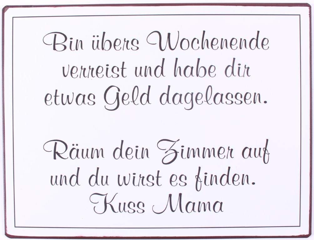 Sign - Bin übers wochenende...