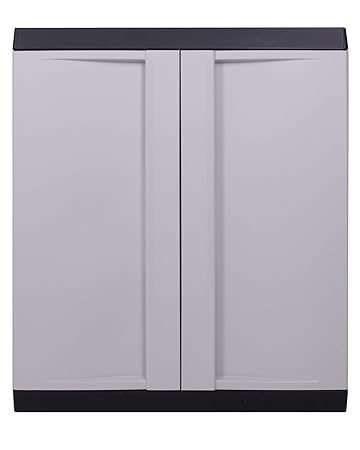 Ondis24 Kunststoffschrank Haushaltschrank TOP Line Multifunktionsschrank 77 x 46 x 90 (H) cm, schnell aufgebaut, bewährtes Mo