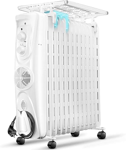 L Wb Elektrische Strahlungs Heizung Elektrische Tragbare Raumheizung Uber Warmeschutz Ol Gefullte Heizung Mit Verstellbaren Thermostat Weiss Amazon De Kuche Haushalt