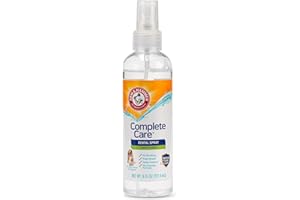 Arm & Hammer Complete Care Dog Dental Spray, Mint Flavor, Easy Brushless Dog Breath Freshener, Baking Soda Enhanced Formula for Fresh Dog Breath, 6oz