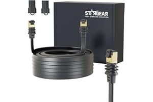 STARGEAR 32.8FT Starlink Gen 3/Mini Cable, Starlink Flat Hidden Power Ethenet Cable, Starlink Accessories Extreme Slim Power Cord Shielded for Window Door