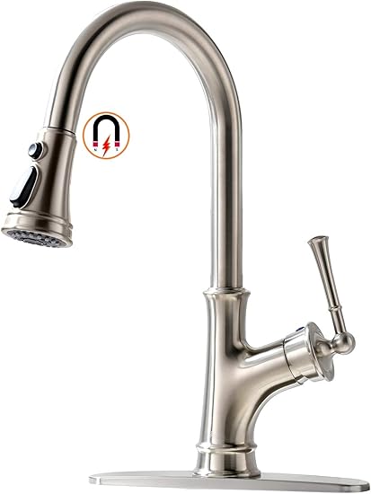 Appaso Pull Down Kitchen Faucet With Magnetic Docking Sprayer