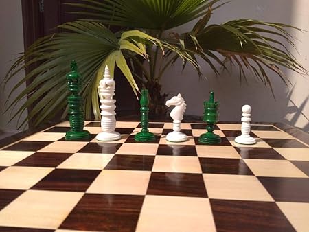 312 Multi Coloured Camel Bone 4 Chess Set