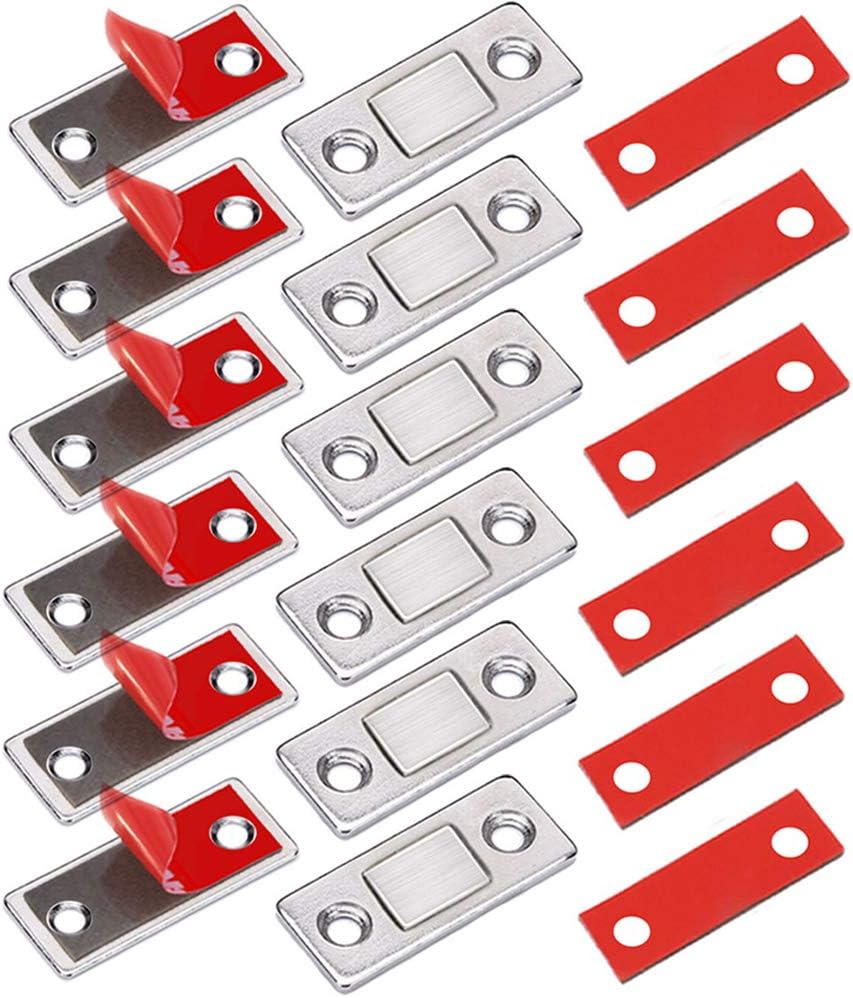 Jiayi 6 Pack Cabinet Magnetic Catch Ultra Thin 3.65mm 4kg Adhesive
