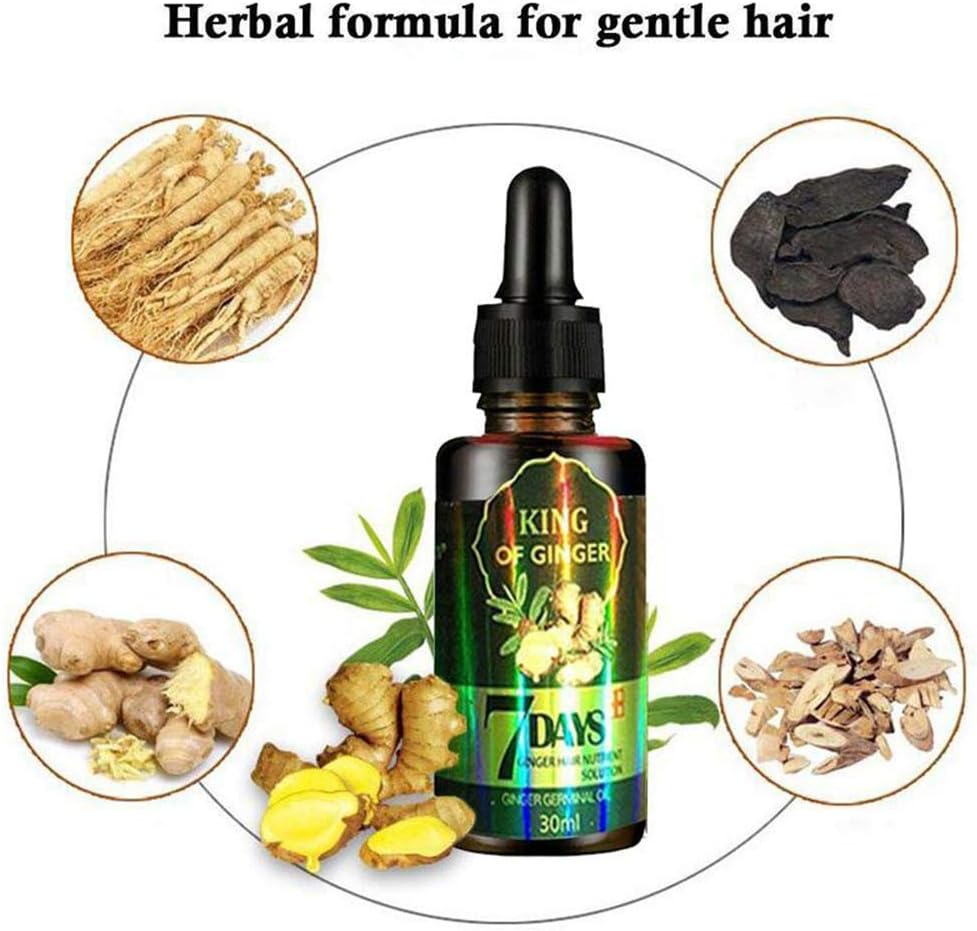Hair Growth Serum, Hair Care Products, Ginger Hair Serum, Fast Hair Growth & Thickening Oil, Stop Hair Loss, Grow Hair Fast - Image 5