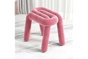 Creative Pin-Shaped Stool, Cornerless Makeup Stool, Padded Dressing Vanity Chair, Modern and Simple Special-Shaped Footstool,