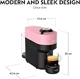 Nespresso Vertuo Pop Coffee Machine by De'Longhi Pink ENV90.P 6 Cup Sizes view 2