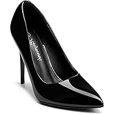hingswink Womens High Heels 4 Inch Closed Pointed Toe Pumps Stiletto Heels for Women Dress Sexy Wedding Pumps