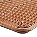 Ayesha Curry Nonstick Bakeware Set with Nonstick Cookie Sheet / Baking Sheet and Cooling Rack - 2 Piece, Copper Brown