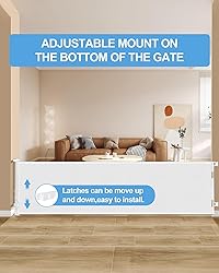 Veraste Retractable Baby Gate,Mesh Baby Extra Wide