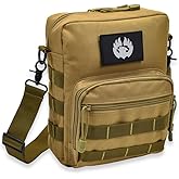 Torch Small Messenger Bag MOLLE Tactical Satchel Courier Pack Single Strap Shoulder Sling for Every Day Carry Gear