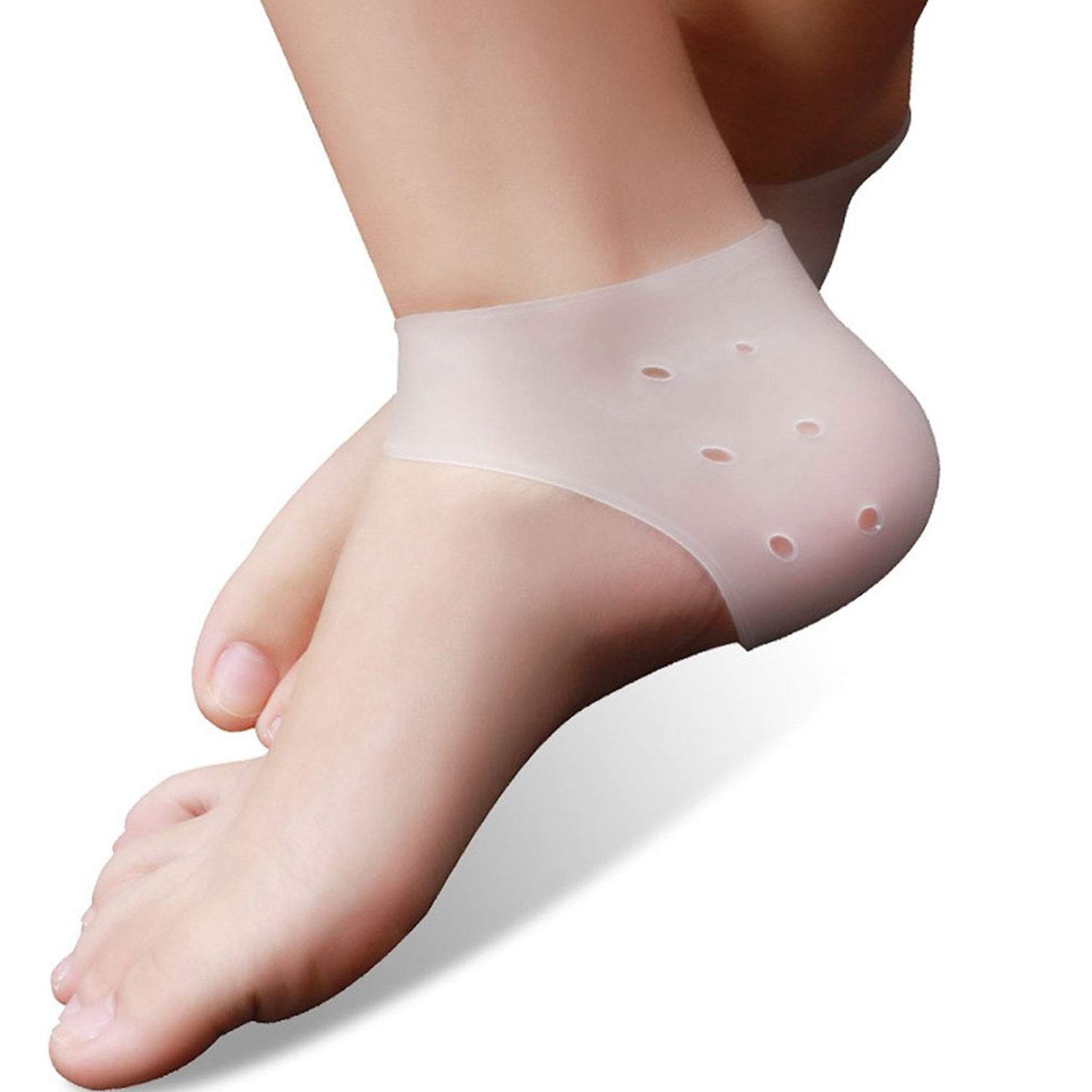 Pedimend Plantar Fasciitis Gel Support | Heel Spur Pain Protector | Moisturising Gel Pad Sleeves | Prevent Heel Bone Blisters | Cracked Heel Repair | for Men and Women | Foot Care