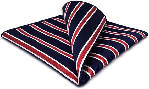 Amazon S W Shlax Wing ストライプポケットスクエアメンズスーツジャケットブルーとレッド ハンカチ 通販