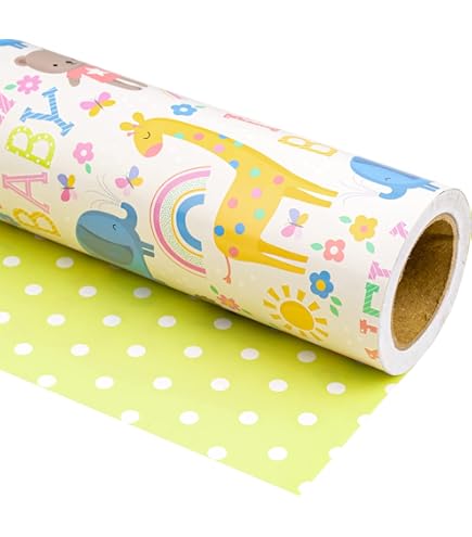 Baby Footprint Satin Ribbon - 1.5 Inch Wide 3 Yard Length Pastel Baby Shower Decoration