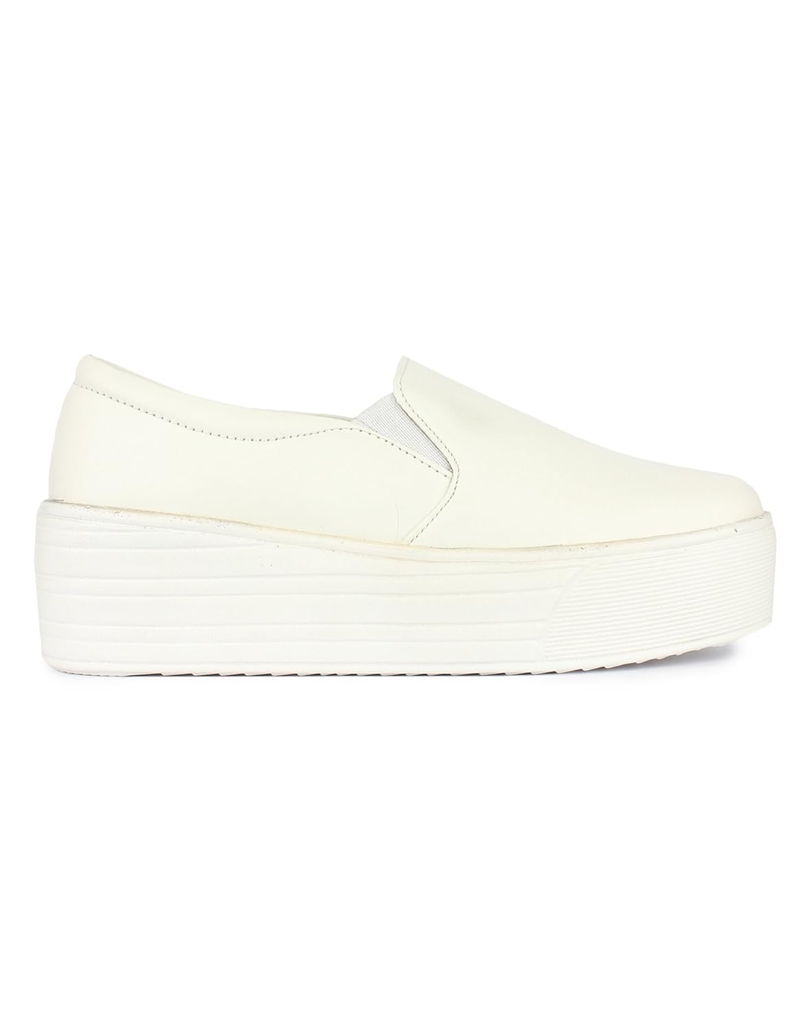 zapatoz womens fabric white color casual shoe