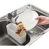 Sink Strainer Drain Basket Kitchen Sink Trash Food Catcher Waste Leftovers Garbage Strainer Faucet Hanging Triangle Over Corner Sink Trash Bag Strainer