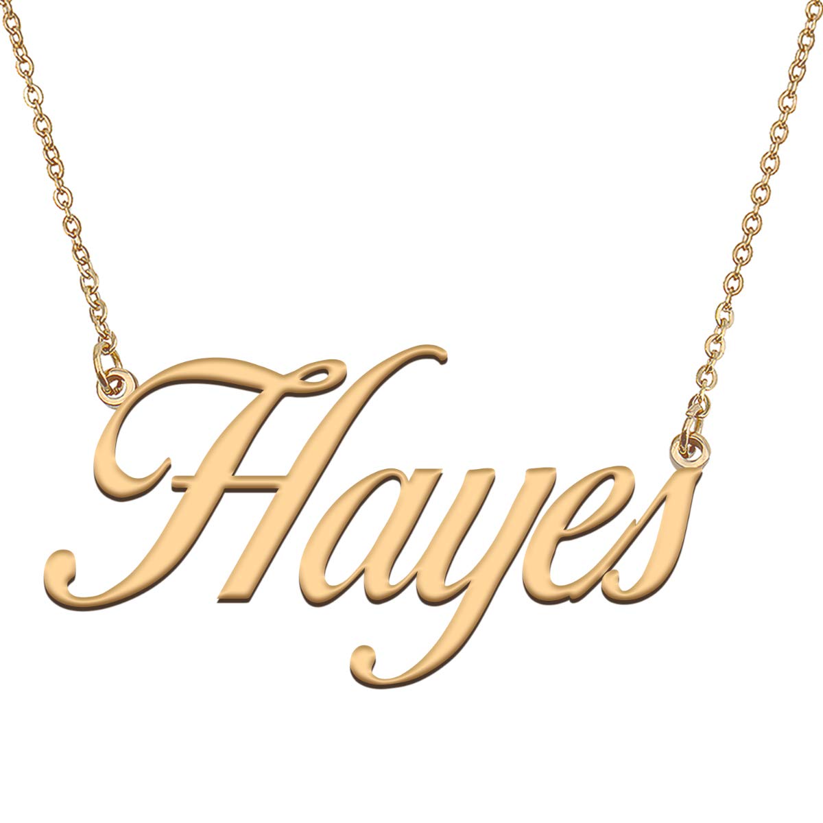 HUAN XUN Customized Custom Simple Any Name Necklace
