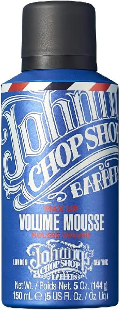 Johnny's Chop Shop Max Up Volume Mousse Firm Hold All Hair Types 150ml