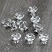BTSKY 20 PCS Diameter 30mmï¼ˆ1.18inchï¼‰ Clear Crystal Glass Cabinet Knob Cupboard Drawer Pull Handle, Come with 3 Kinds of Screws
