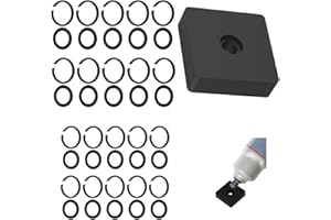 BLOLACDZ (10+10Sets) 1/2” and 3/8" Impact Retaining Ring Clip Friction Ring with O-Ring for Mmiwauukiiii Electric/Pneumatic Type Impact Wrench, Retainer Ring Anvil Install Tool Included