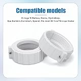 NQEUEPN Hot Tub Split Nut 2pcs with Screw & O-Rings for Spa Repair view 3