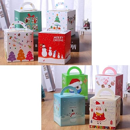 Scatole Per Regali Di Natale.Kungfu Mall Scatole Di Caramelle Natalizie 16 Pezzi Scatole Bomboniere Scatole Regalo Caramelle Per Regali Di Natale Amazon It Casa E Cucina
