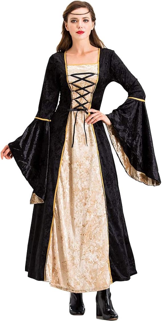 Halloween Carnival Princess Aristocratic Dress Medieval Vintage Court