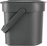 Storm Trading 6L Wall Mount Compost Caddy with Carbon Filter Black view 2