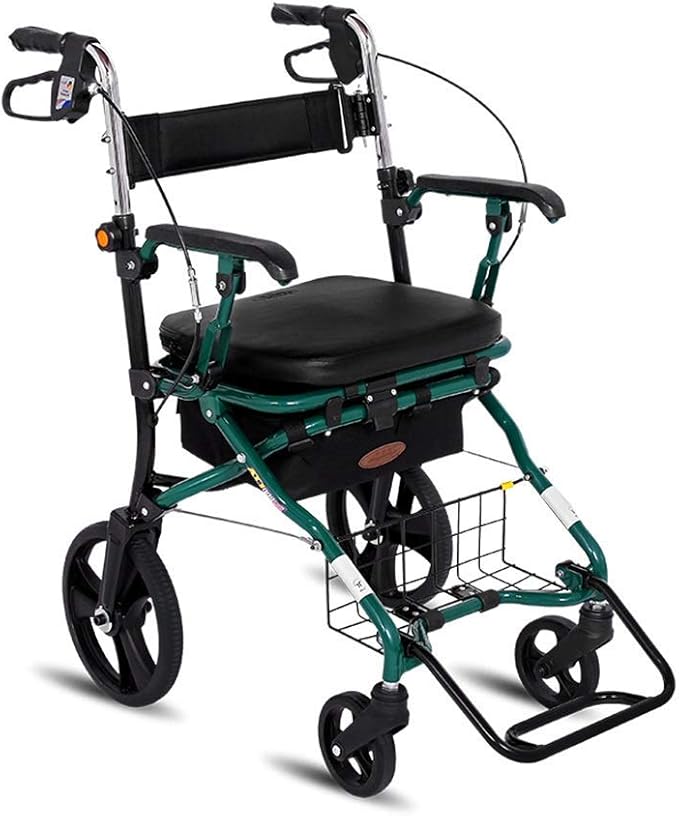 Walker Indoor Adult Shopping Trolley, FourWheeled Walker, Portable