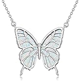 Silikepa Butterfly Necklace for Women 925 Sterling Silver Butterfly Pendant Necklace Butterfly Gift for Women