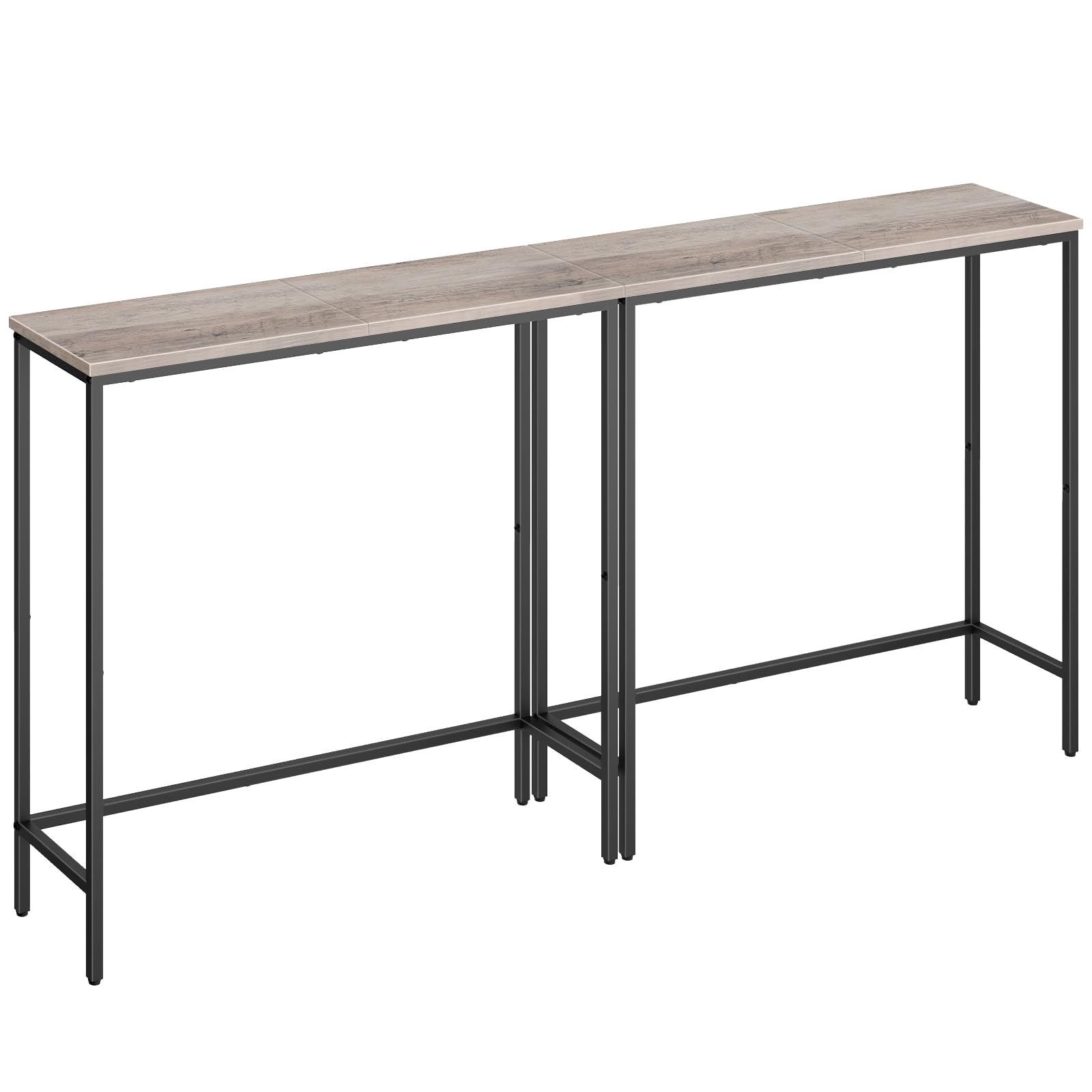 HOOBRO 2 Pack Narrow Sofa Console