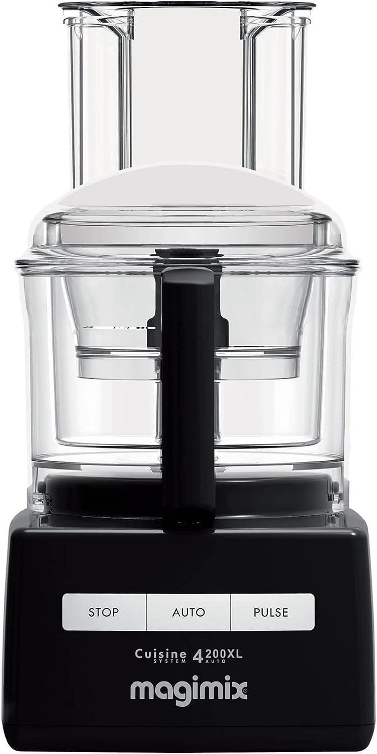 Magimix 4200XL Food Processor - Multifunctional 6 in 1 Food Preparation, 3L BPA-Free Bowl, Professional Quality Ultra-Sharp Blades, Quiet Energy Efficient 950W Motor With 30 Year Guarantee - Black
