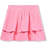 Speechless Girls Cotton Smocked Waist Tiered Short Skirt