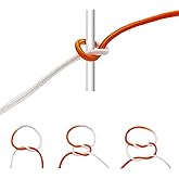 Knot Tying Practice Rope-Two-Color Half Dyed Cord，Simple and Visually Clear Tool for Learning Knot Tying (Ø4mm，Pack of 3)