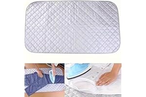 1pc Portable Folding Heat-Resistant Ironing Pad, Space-Saving Quilted Design, Compact Easy-Store for Travel, Home, Dorm, RV, 