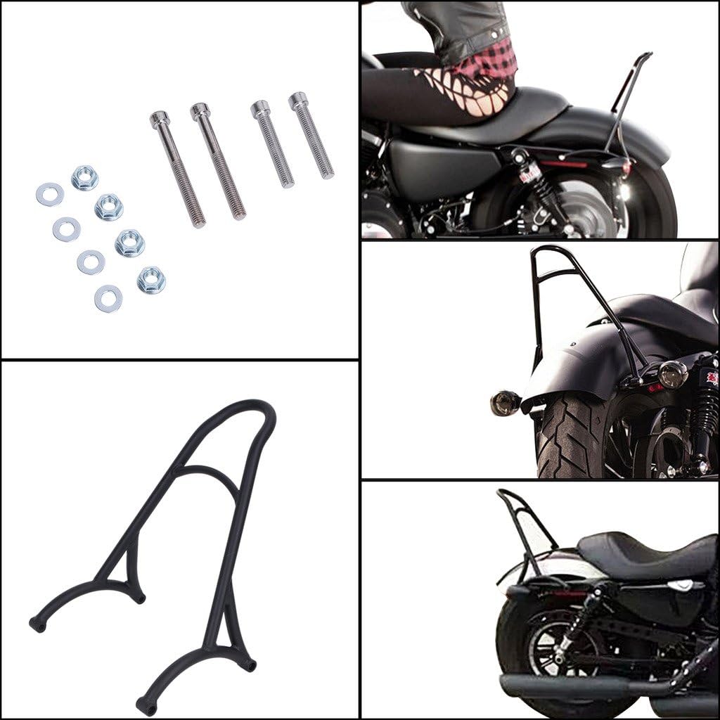 cozymoon – Support Backrest Sissy Bar Backrest for Motorcycle 2004 – 2015 harley davidson Forty Eight XL1200 X/Iron 883 Hard Candy Custom XL883 N/Seventy Two XL1200 V/Sportster 1200 Custom XL1200 °C/Sportster 883 Low Police xl883lp/Police xl883p