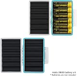 JJC 18650 Battery Organizer Hard Case 6 Space Shockproof Water-Resistant view 3