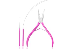SIVOTE Professional Hair Extension Pliers & Bead Extension Tool Kit – Stainless Steel Hair Pliers for Bead Extensions, Microl