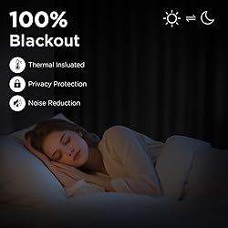 CUCRAF Dark Grey Blackout Curtains 45 inch Length 2