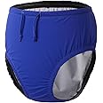 EEOST Adult Reusable Swim Diapers Special Needs Swimwear for Incontinence Cloth Diaper Covers Waterproof,Leakproof, Unisex (Blue, XL)