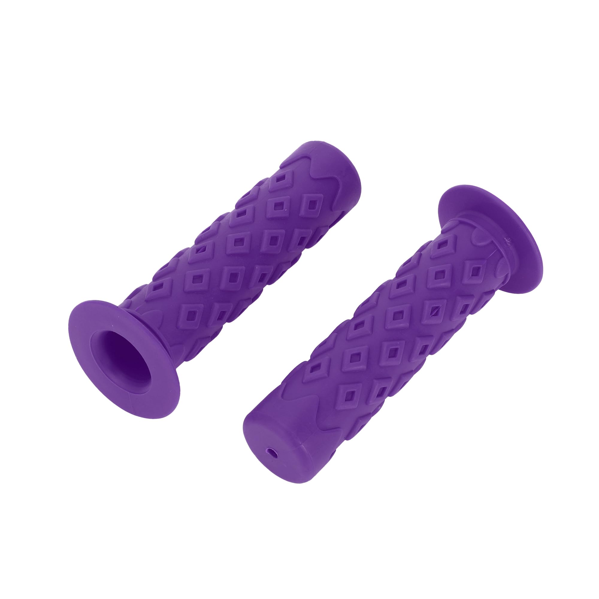 INFINAUTO Bike Handlebar Grips Covers, 120mm Bicycle End Grips Protector Rubber Purple, Lightweight 1 Pair