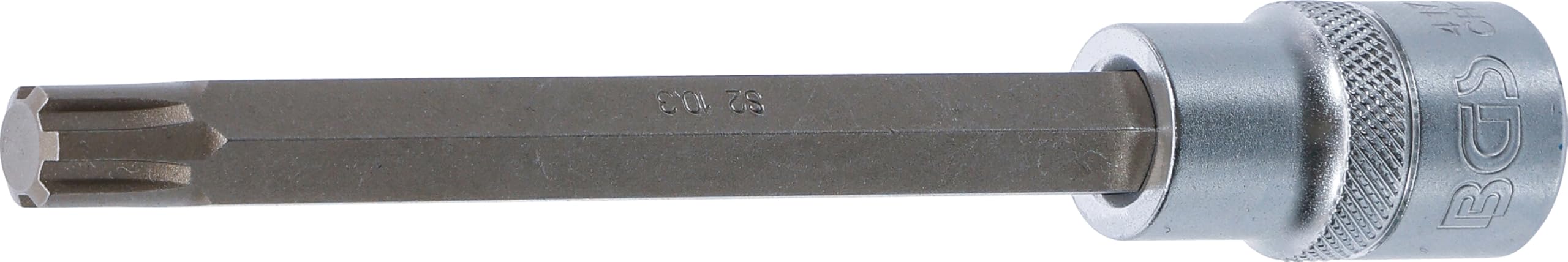 BGS 4179 | Bit Socket | length 140 mm | 12.5 mm (1/2") Drive | Spline (for RIBE) M10.3