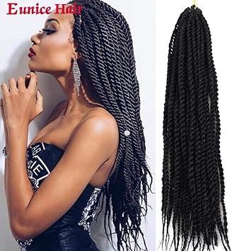 Amazon Com Eunice 6 Packs 18 Senegalese Twist Crochet Hair