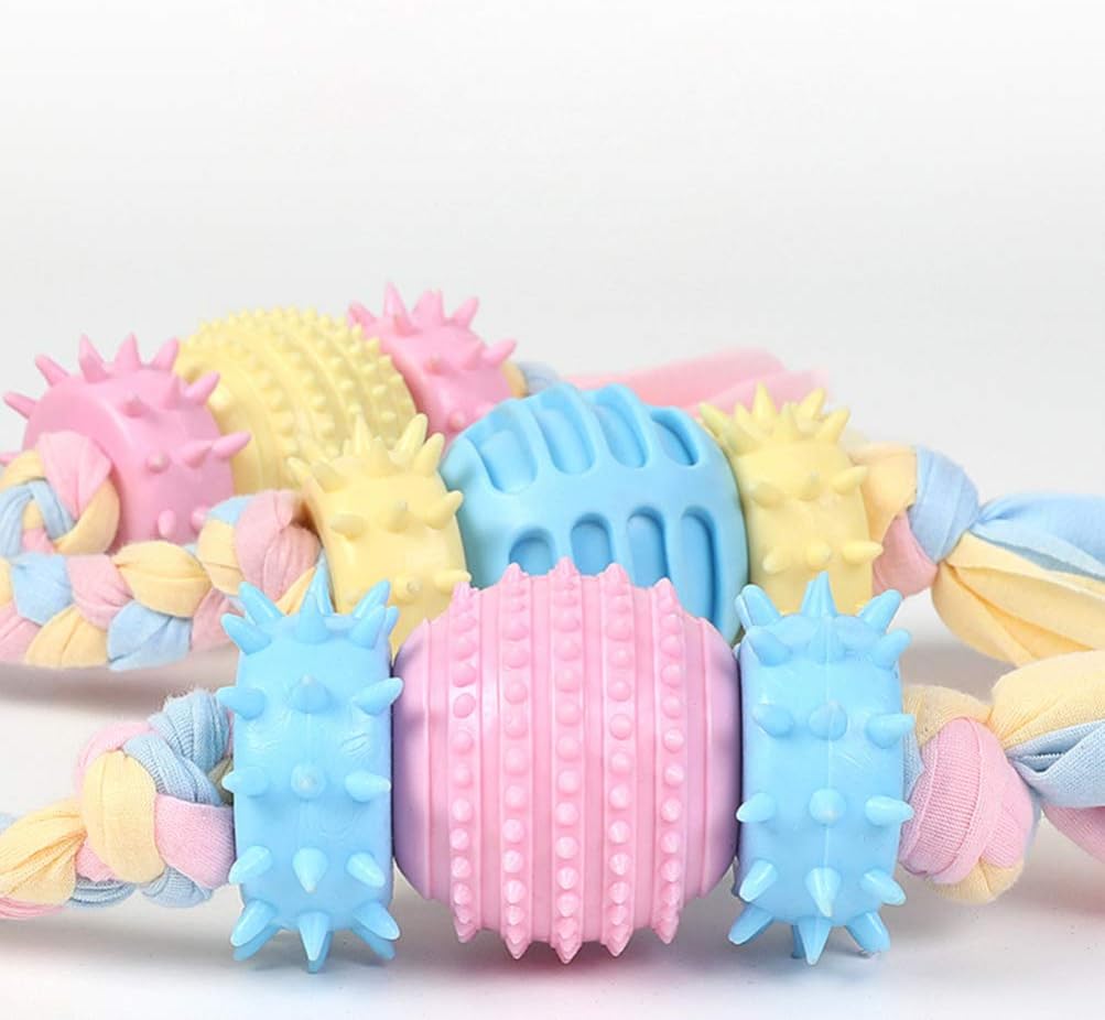 POPETPOP Pet Chew Toy Rope Dog Toy Puppy Teething Toys Teeth Molar Toy for Puppy Dogs (Random Color), As Shown, 39*5.5*5.5cm - Image 5