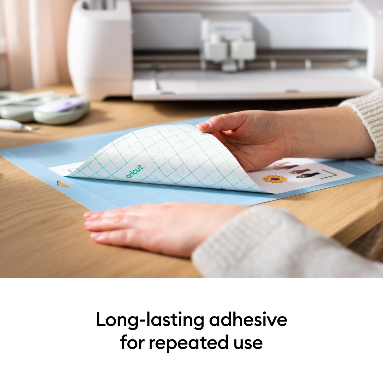 Cricut LightGrip Cutting Mat Pack (6 count, 12in x 12in) - for Explore & Maker Machines - ideal for standard paper, light cardstock & more