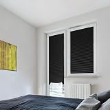 Maritown Temporary Blackout Blinds No Drill Stick On 2 in 1 Privacy Thermal view 5