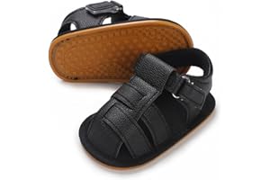 COSANKIM Infant Baby Boys Girls Summer Sandals Non Slip Soft Sole Toddler First Walker Crib Shoes (0-18 Months)