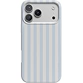 Casely iPhone 17 Pro Max Case | Blue Stripes | Sunday Best | Compatible with MagSafe | Classic Ultra Slim Design