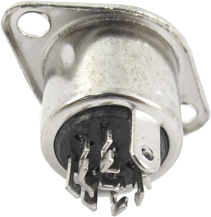 Aexit Panel Mount Twist Lock 8Pin Female DIN Audio Circular Connector Chassis Socket (d8a594703a94c3c82290d3fe27f87998) - Image 3