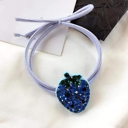 Empty 2 Pieces Ensemble Belle Strass Fraise Cheveux Corde Fille Bebe Elastique Cheveux Accessoires Coiffure Bleu Amazon Fr Sports Et Loisirs